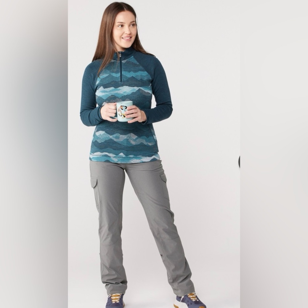Kuhl Freeflex Roll-Up Hiking Medium Gray Cargo Pants Women’s Size 12 Regular